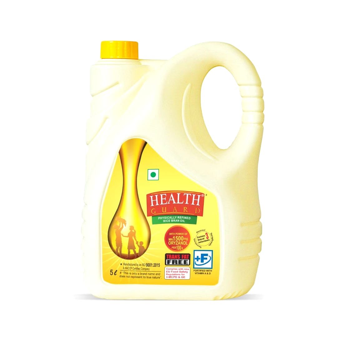 Health Guard Rice Bran Oil, 5 ltr  
